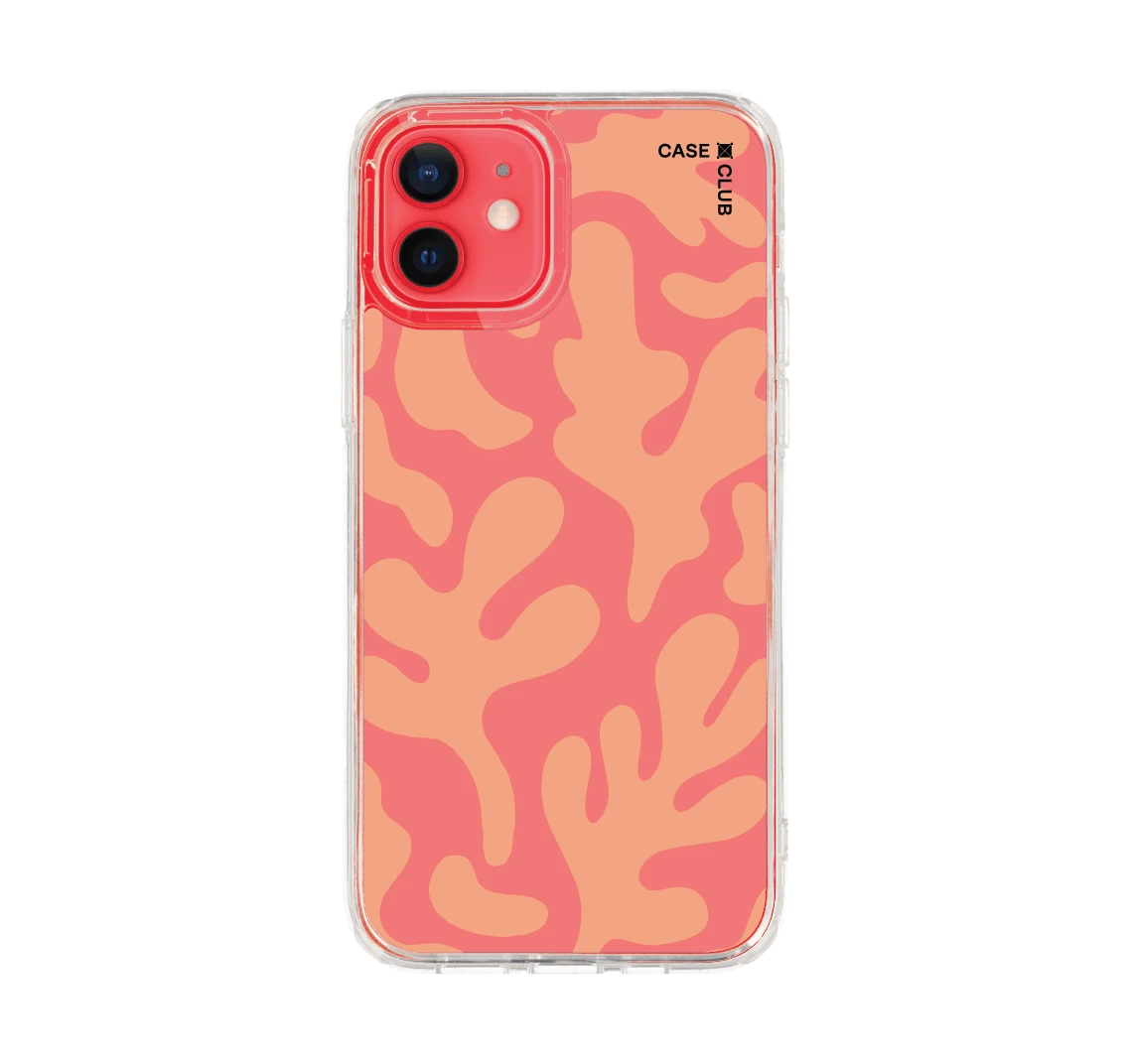 pink & orange abstract freeform pattern